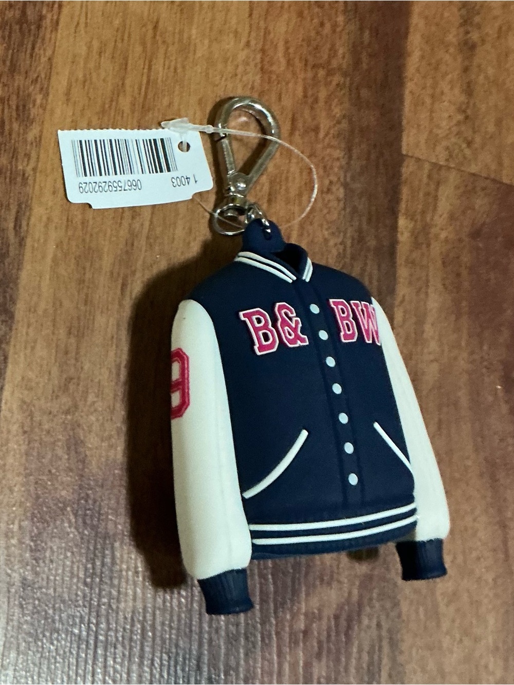 Bath body work Unbranded Varsity Jacket Keychain pocketbac sanitizer holder Cary
